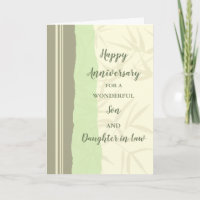 Modern Son and Daughter in Law Wedding Anniversary