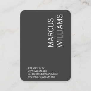 Modern Sophisticated / Grey / Black Business Card