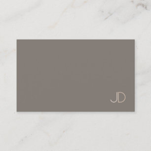 Modern Sophisticated Monogram Template Elegant Business Card