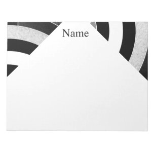 modern sophisticated stylish black/white chevrons notepad