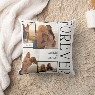 Modern Soul Sisters Forever 4 Photo Collage Cushion