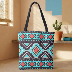 Modern Southwest Diamonds Style Tote Bag