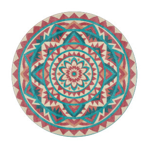 Modern Southwest Mandala Cutting Board