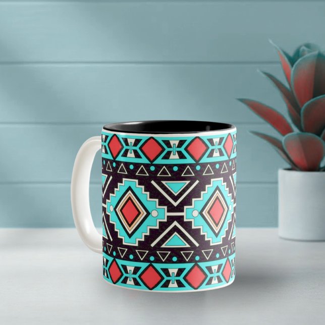 Modern Southwest Style Two-Tone Coffee Mug (Creator Uploaded)