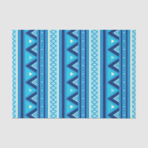 Modern Southwestern Geometric, Blue & Turquoise Tissue Paper