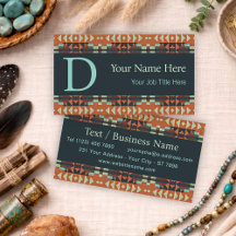 Modern Southwestern Geometric Tribal Art Pattern