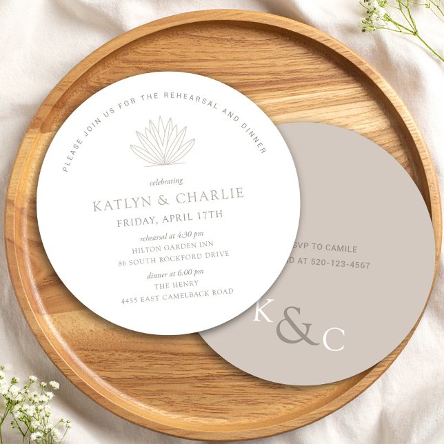 Modern Southwestern Rehearsal Dinner Invitation (Modern Southwestern Rehearsal Dinner Invitation)