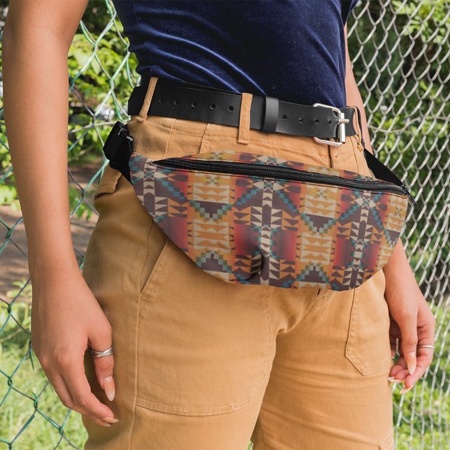 Modern Southwestern Tribal Art Pattern Fanny Pack (Creator Uploaded)