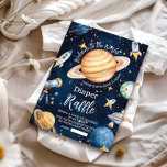 Modern Space Outer Galaxy  Diapper Raffle Enclosure Card<br><div class="desc">Make your baby shower practical and fun with our Space Outer Baby Shower Navy Diaper Raffle Enclosure Card! Designed to complement your space-themed event, this card is a delightful way to encourage guests to bring diapers while entering for a chance to win a prize. Features: Stylish Design: A navy-blue background...</div>