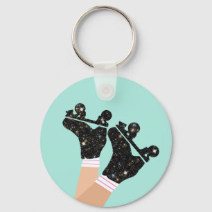 Modern Space Roller Skates Roller Skating Mint  Key Ring
