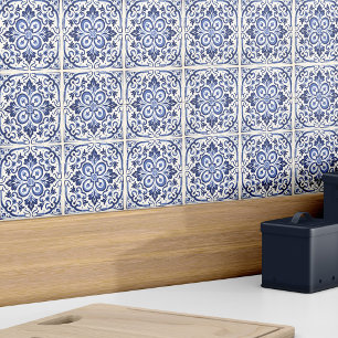 Modern Spanish Azulejo Decor Elegant Blue Tile