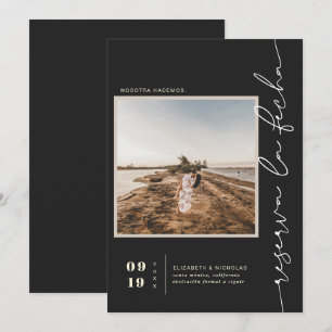 Modern Spanish Boho Desert   Square Photo Save The Date