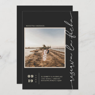 Modern Spanish Boho Desert   Square Photo Save The Date