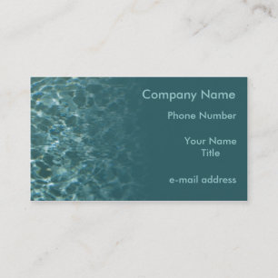 Modern Sparkeling Clear Water Business Card