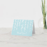 Modern Sparking twinkle lights Thank You Note Card