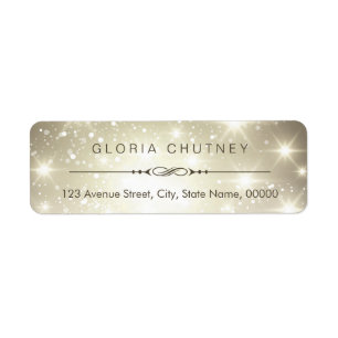 Modern Sparkling Bokeh Glitter Look