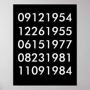 Modern Special Dates Poster