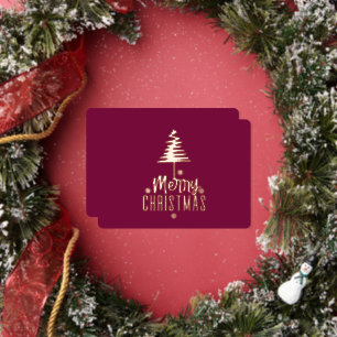 Modern Spiral Christmas Tree Merry Christmas Rose