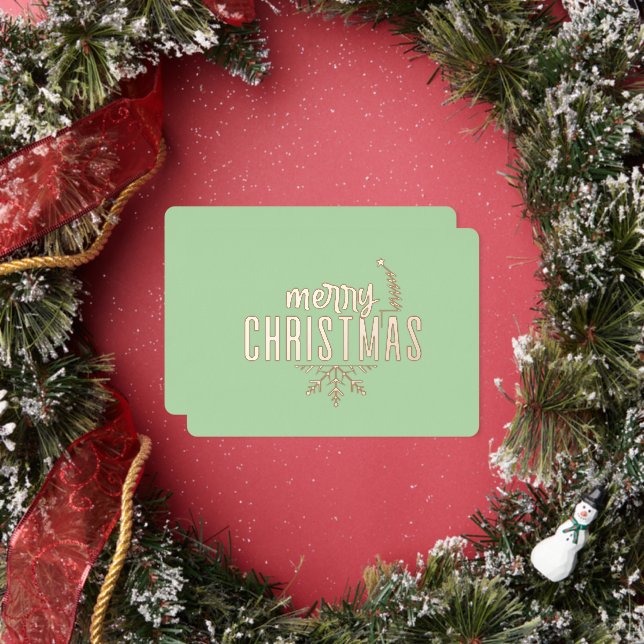 Modern Spiral Christmas Tree Merry Christmas Rose  (Insitu)