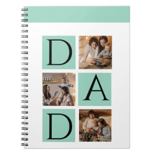 Modern Spiral Photo Notebook – 5-Photo Collage