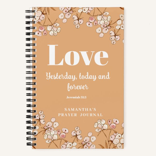 Modern Spiral Prayer Journal Notebook (Front)