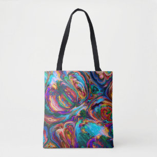 Modern Splash of Paints Tote Bag