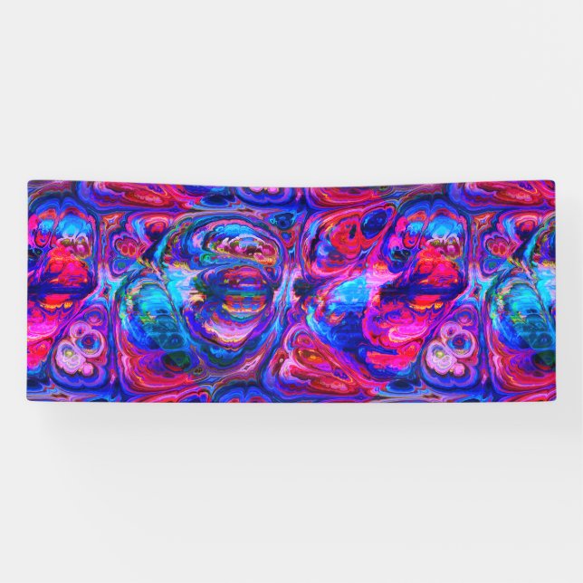 Modern Splash of Purple Hue Paints Banner (Horizontal)