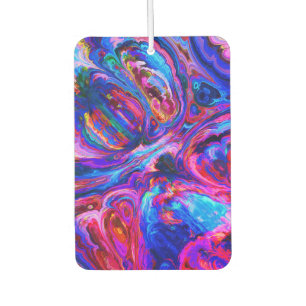 Modern Splash of Purple Hue Paints Car Air Freshener