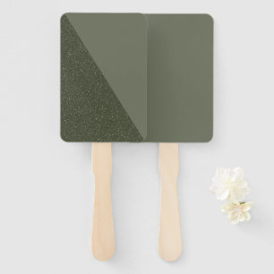 Modern Split Moss Green Event Fan