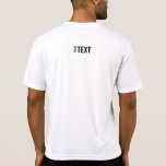 Modern Sport Back Print Template Mens White T-Shirt<br><div class="desc">Add Your Text Here Modern Back Design Print Template Mens Sport-Tek Competitor Activewear White T-Shirt.</div>