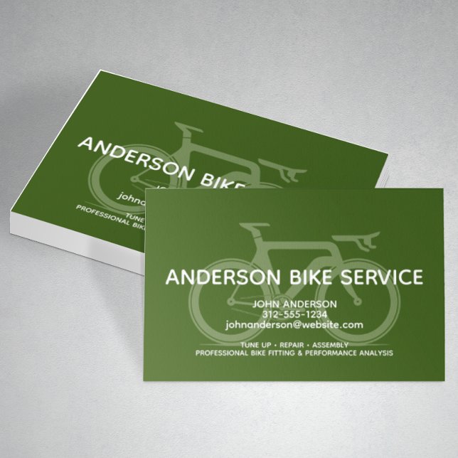 Modern Sport Bike Repair Maintenance Coaching Business Card (Creator Uploaded)