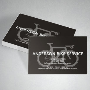 Modern Sport Bike Repair Maintenance Coaching Business Card