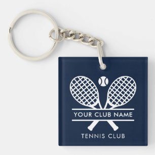 Modern Sport Club Name Tennis Team Swag Key Ring
