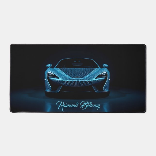 Modern Sports Car Desk Mat (Front)