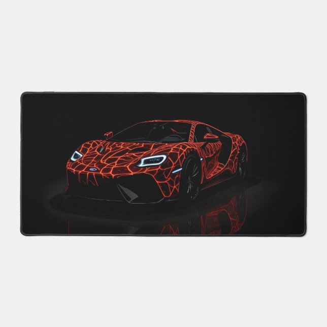 Modern Sports Car Desk Mat (Front)