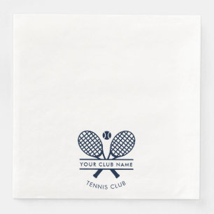 Modern Sports Club Name Tennis Team Napkin