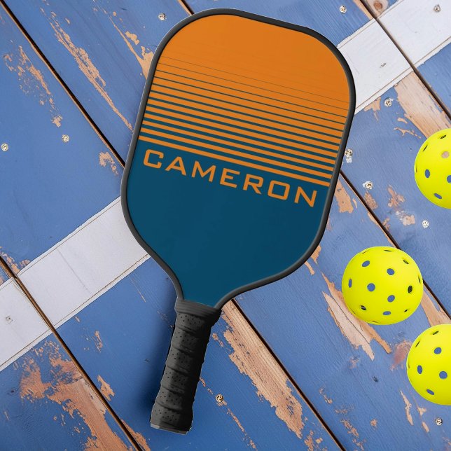 Modern Sports Fade with Name Pickleball Paddle (Creator Uploaded)