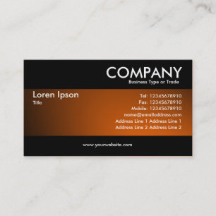 Modern - Spotlit Orange Business Card
