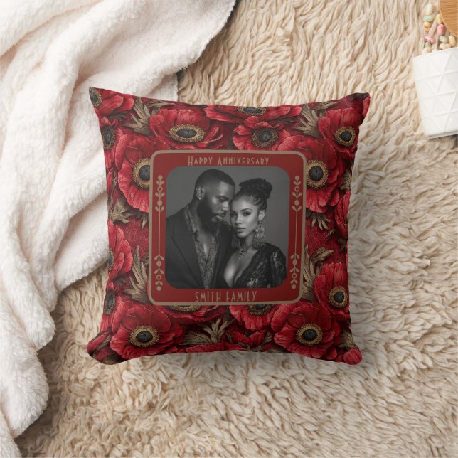 Modern Spouse Wedding Anniversary  Throw Pillow   (Blanket)