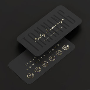 Modern Spray Tan Tanning Specialist Loyalty Card