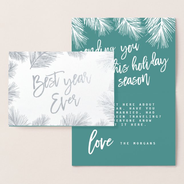 MODERN SPRIG BEST YEAR EVER CARD (Display)
