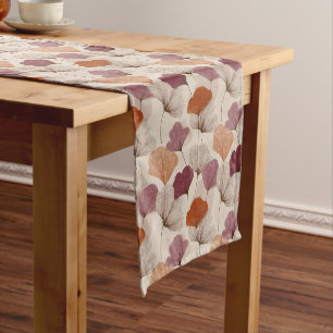Modern Spring Botanical Floral Table Runner