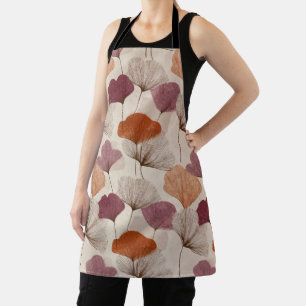 Modern Spring Botanical FloralAll-Over Print Apron