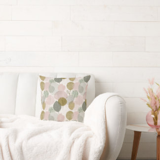 Modern Spring Botanical Throw Pillow