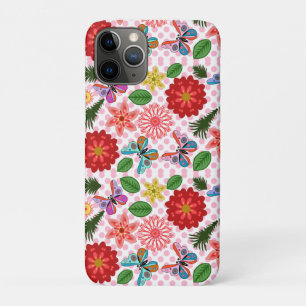 Modern Spring Garden Butterfly Floral  Case-Mate iPhone Case
