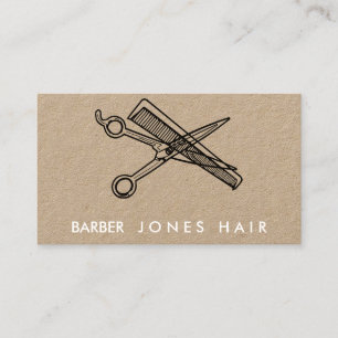 Modern Square Black Scissors for Hair Stylists Business Card