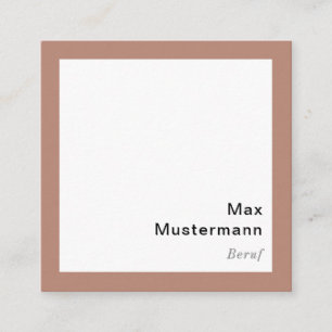 modern square business card