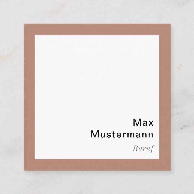 modern square business card (Front)