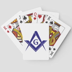 Modern Square & Compasses Playing Cards