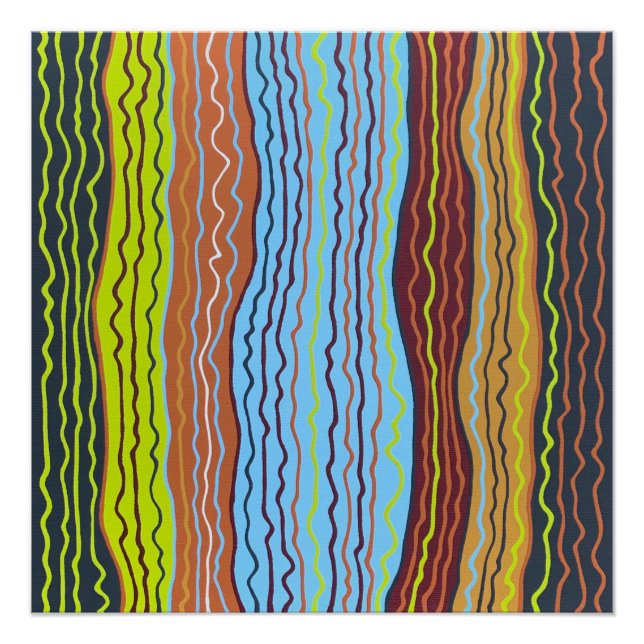 Modern Squiggles 4 Perfect Poster (Front)